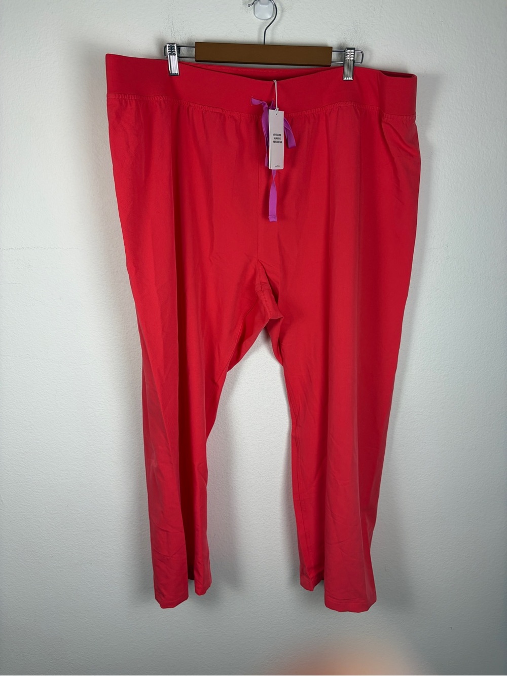 Figs Livingston High Waisted Straight Leg Scrub Pant Women 5XL Petite NWT Orange